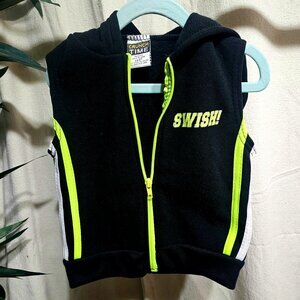 2T Black Sport Vest with Hood